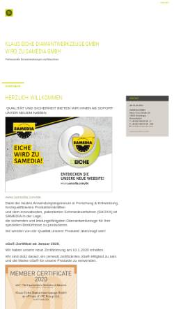 Vorschau der mobilen Webseite www.eiche.com, Klaus Eiche Diamantwerkzeuge GmbH
