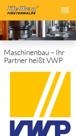 Vorschau der mobilen Webseite www.kjellberg-maschinenfabrik.de, LMB-Massen - Lausitzer Maschinenbau GmbH