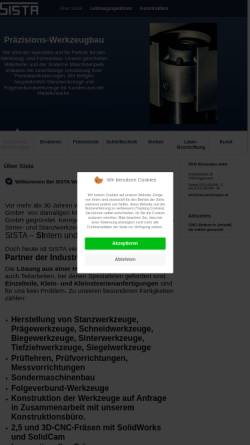 Vorschau der mobilen Webseite www.sista-werkzeugbau.de, Sista Werkzeugbau GmbH