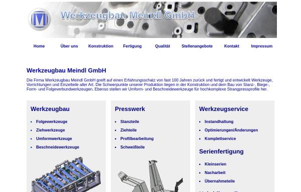 Vorschau von www.werkzeugbau-meindl.de, Werkzeugbau Meindl KG
