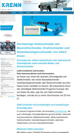 Vorschau der mobilen Webseite www.krenn.de, Werkzeugfabrik Albert Krenn