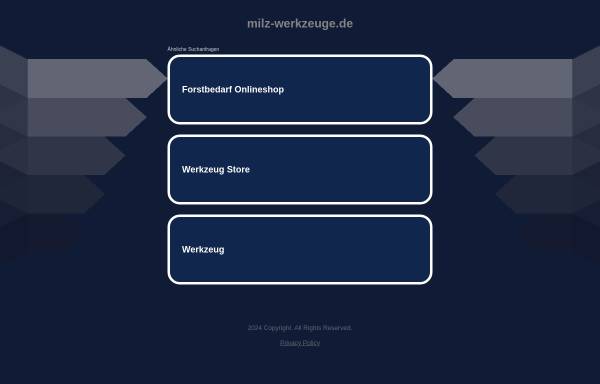 Vorschau von www.milz-werkzeuge.de, Werkzeuggroßhandel Wilfried Milz