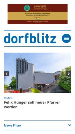 Vorschau der mobilen Webseite www.dorfblitz.ch, Dorf Blitz online