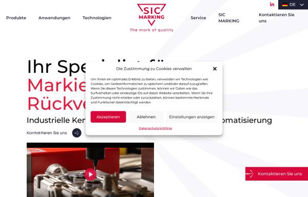 Vorschau von www.sic-marking.de, SIC MARKING GmbH