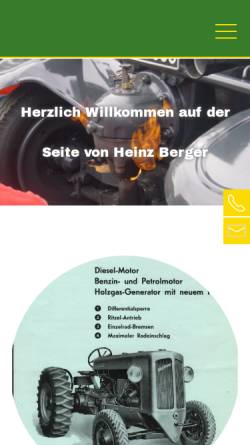 Vorschau der mobilen Webseite www.lanz-bulldog.ch, Lanz Bulldog und Landmaschinen von Heinz Berger