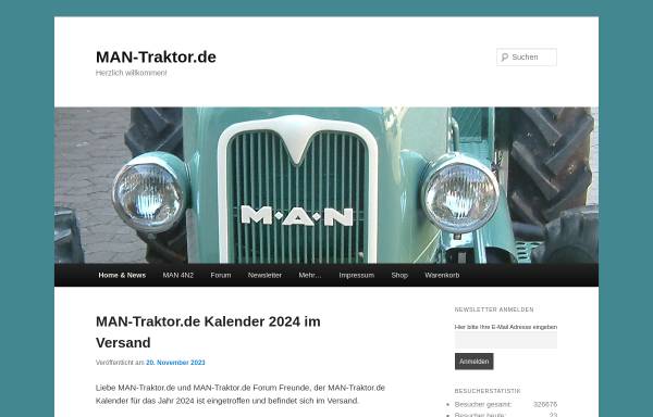 Vorschau von www.man-traktor.de, MAN Traktoren