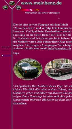 Vorschau der mobilen Webseite www.meinbenz.de, Mercedes-Benz Preislisten