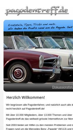 Vorschau der mobilen Webseite www.pagodentreff.de, [W113] Pagodentreff