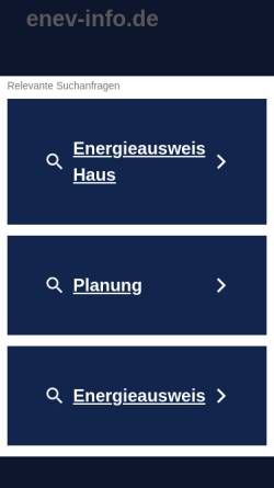 Vorschau der mobilen Webseite www.enev-info.de, EnEV-Forum