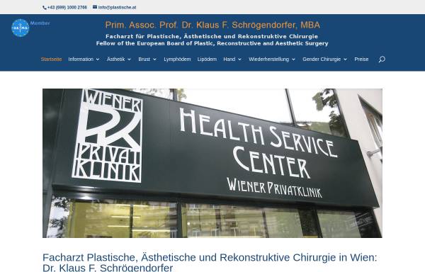 Vorschau von www.plastische.at, Dr. Klaus F. Schrögendorfer