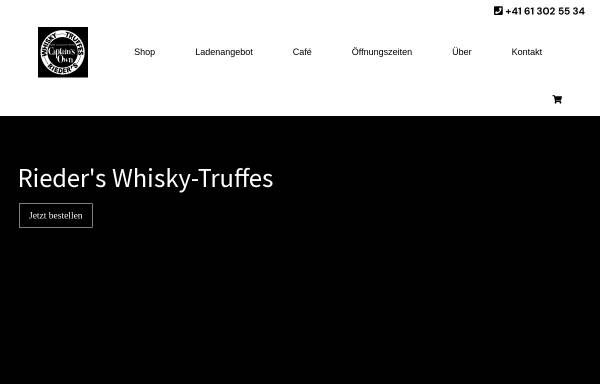 Rieders Whisky-Truffes