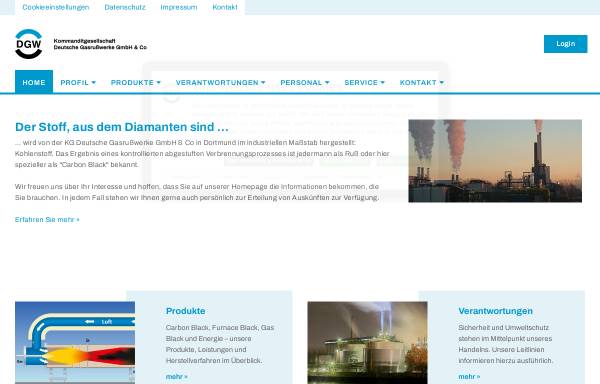 Vorschau von www.gasruss.de, KG Deutsche Gasrußwerke GmbH