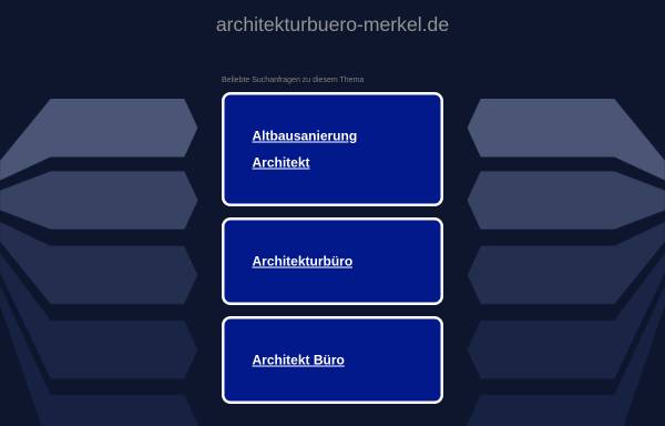 Vorschau von www.architekturbuero-merkel.de, Merkel, Klaus-Dieter