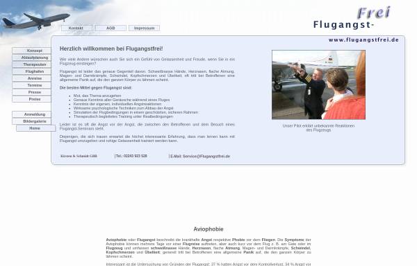 Vorschau von www.flugangstfrei.de, Kirsten und Schmidt GBR
