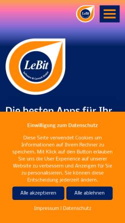 Vorschau der mobilen Webseite lebit.net, Lebit Software & Consult GmbH