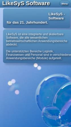 Vorschau der mobilen Webseite www.likesys.de, LikeSyS