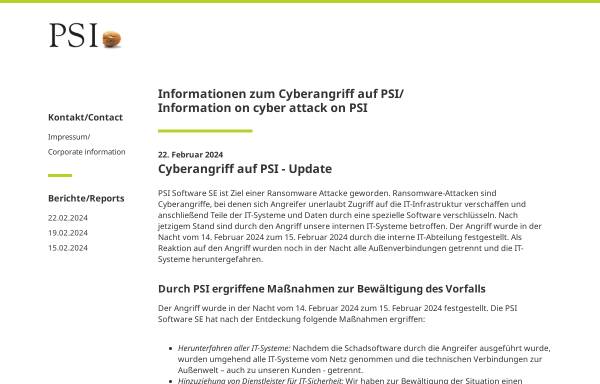 Vorschau von www.psipenta.de, Psipenta Software Systems GmbH