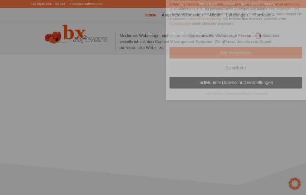 Vorschau von www.bx-software.de, Netzwerkseite