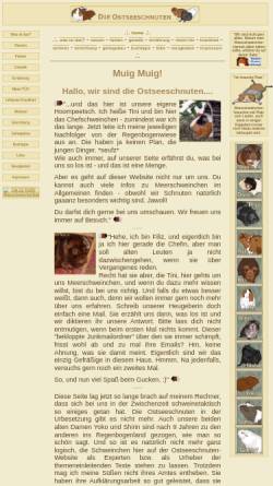 Vorschau der mobilen Webseite www.ostseeschnuten.de, Die Ostseeschnuten - eine Meerschweinchenseite aus Kiel