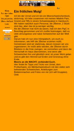 Vorschau der mobilen Webseite www.brommsel.de, Urmels Meerschweinchen-Site
