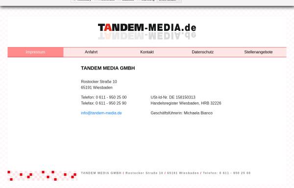 Vorschau von www.tandem-media.de, Tandem