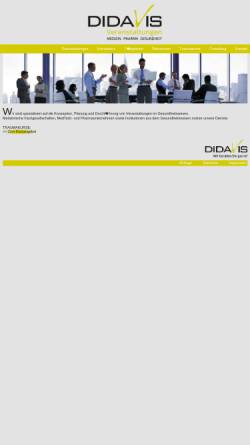 Vorschau der mobilen Webseite www.didavis.ch, Didavis AG - Medizinisches Ausbildungs- und Simulationszentrum