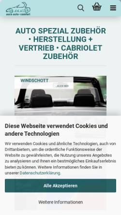 Vorschau der mobilen Webseite www.auco.de, Auco Auto-Comfort GmbH