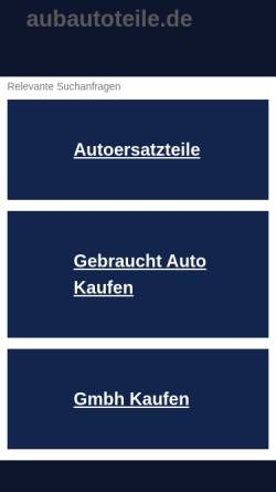 Vorschau der mobilen Webseite www.aubautoteile.de, A & B Autoteile