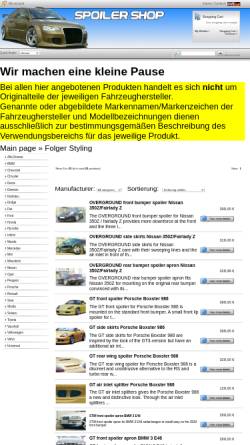 Vorschau der mobilen Webseite www.folger-styling.de, Folger Karosserie Styling