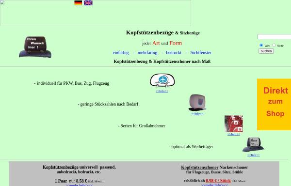 Vorschau von www.kopfstuetzen-bezuege.de, Kopfstützenbezüge, D.Perzel