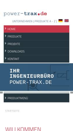 Vorschau der mobilen Webseite www.power-trax.de, Power-Trax, Axel Hammer