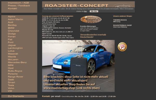 Vorschau von www.roadster-concept.de, Roadster-Concept, Andreas Gerlach