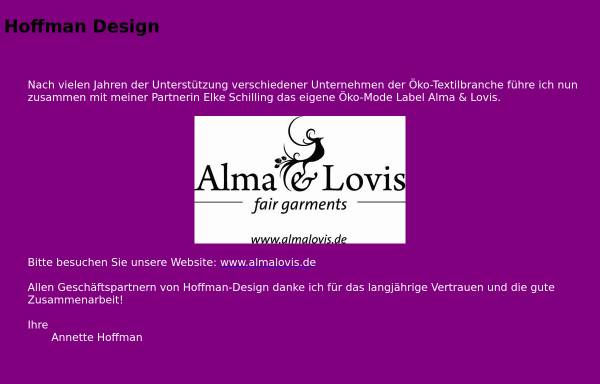 Vorschau von www.hoffman-design.de, Hoffmann, Anette