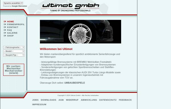 Vorschau von ultimot.de, Ultimot GmbH