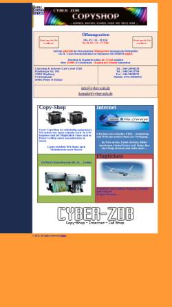 Vorschau der mobilen Webseite www.cyber-zob.de, Hamburg, Cyberzob