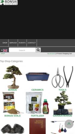 Vorschau der mobilen Webseite www.bonsai.de, Bonsai.de