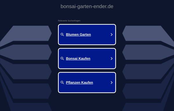 Vorschau von www.bonsai-garten-ender.de, Bonsai-Garten-Ender