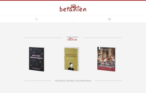 Vorschau von www.betanien.de, Betanien Verlag