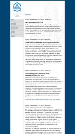 Vorschau der mobilen Webseite www.stiftung-betreutes-wohnen.de, Bayerische Stiftung für Qualität im Betreuten Wohnen