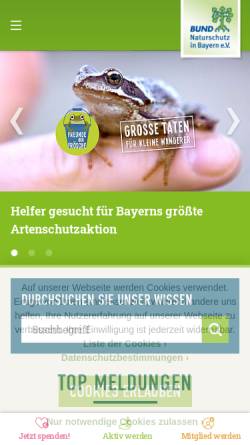 Vorschau der mobilen Webseite www.bund-naturschutz.de, Bund Naturschutz in Bayern e.V.