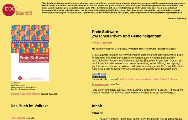 Vorschau von freie-software.bpb.de, Freie Software: zwischen Privat- und Gemeineigentum