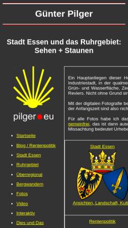 Vorschau der mobilen Webseite www.guenter-pilger.de, Pilger, Günter