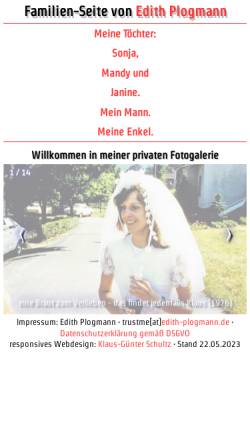 Vorschau der mobilen Webseite www.edith-plogmann.de, Plogmann, Edith