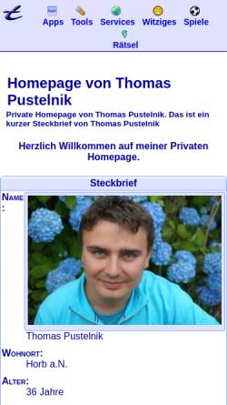 Vorschau der mobilen Webseite www.topster.de, Pustelnik, Thomas