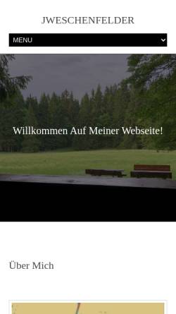 Vorschau der mobilen Webseite www.jweschenfelder.de, Weschenfelder, J.