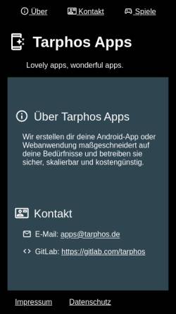 Vorschau der mobilen Webseite www.tarphos.de, Wichtrey, Tobias