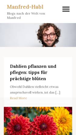 Vorschau der mobilen Webseite www.manfred-habl.de, Habl, Manfred