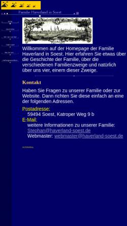 Vorschau der mobilen Webseite www.haverland-soest.de, Haverland, Familie