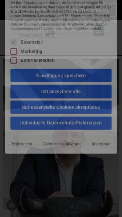 Vorschau der mobilen Webseite peter-heck.de, Heck, Familie