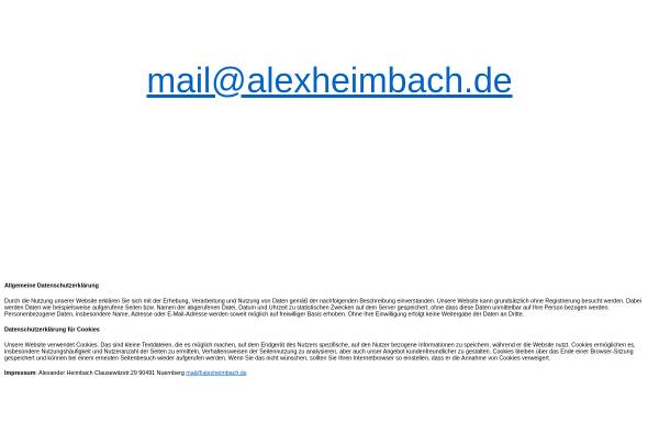 Vorschau von www.alexheimbach.de, Heimbach, Alexander